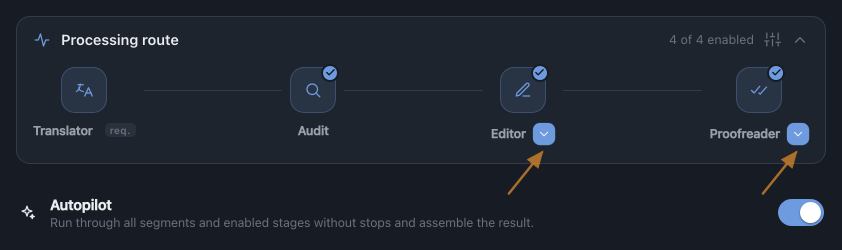 Turn on Autopilot — and pick the depth